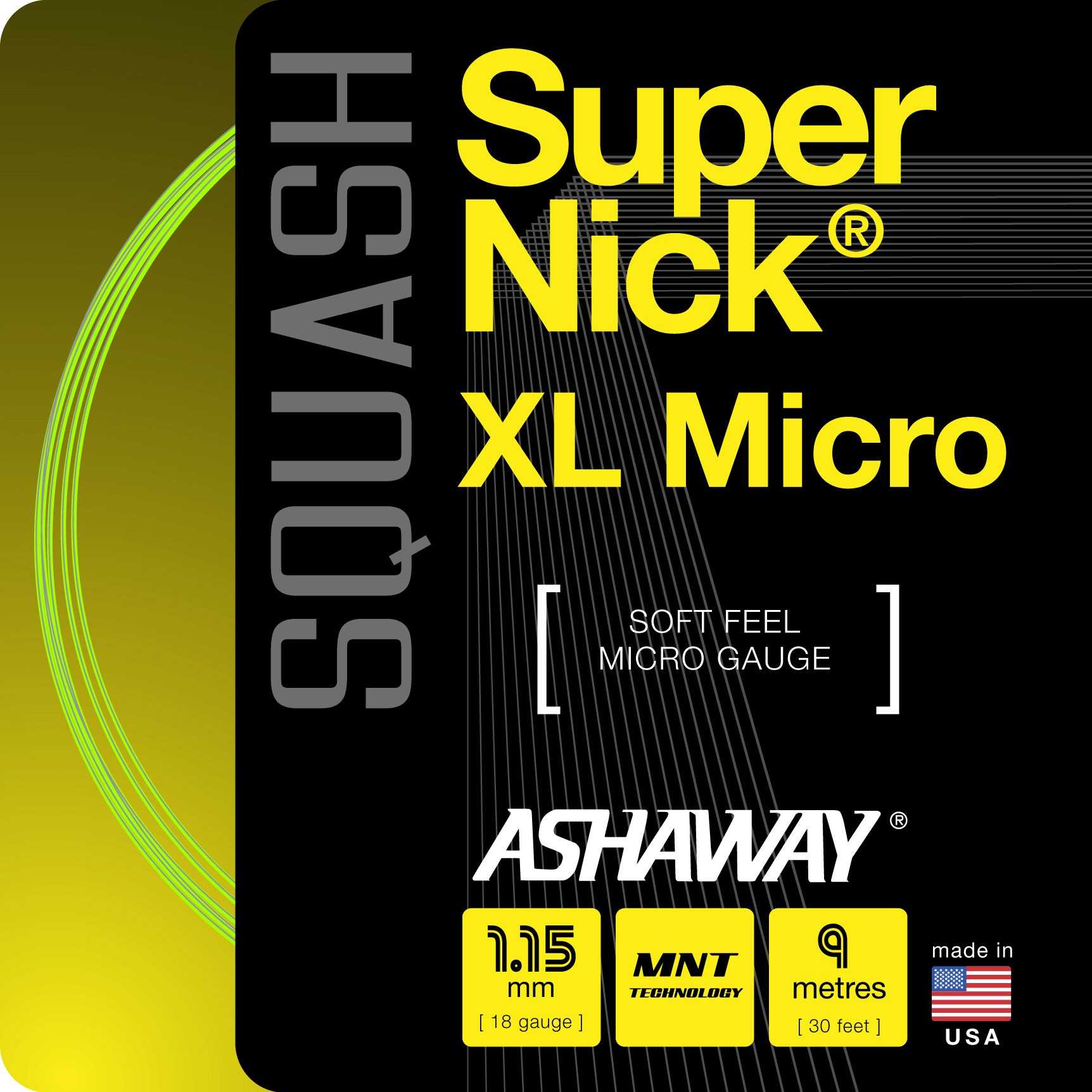 CORDAGE SQUASH ASHAWAY SUPERNICK XL Micro